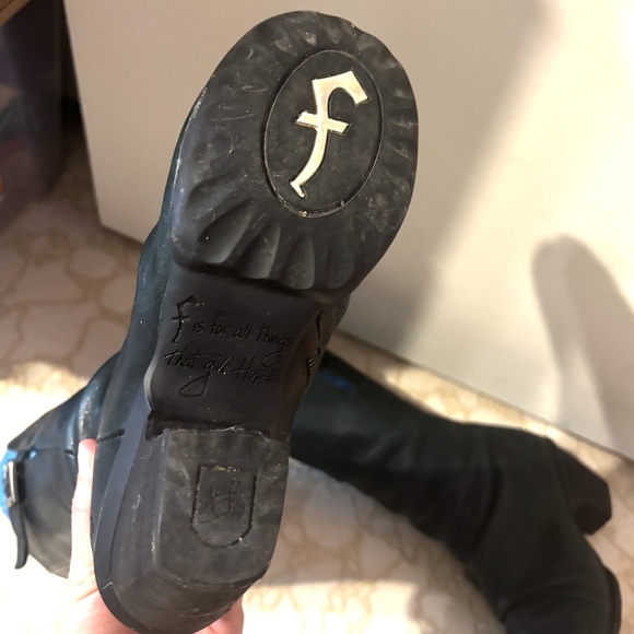 Fluevog Hopefuls Kanawa slouchy leather boots GUC - Picture 8 of 14